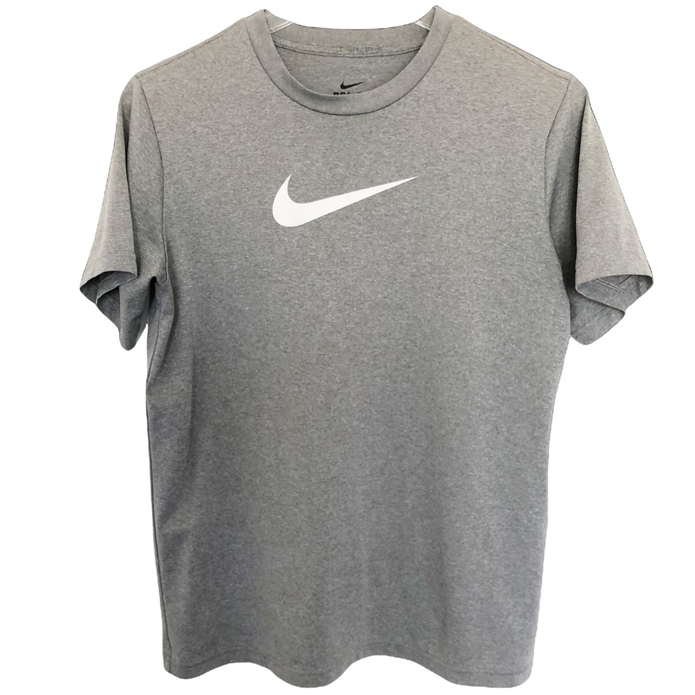 Nike Dri-Fit Youth Gray Short Sleeve Shirt - Size Large